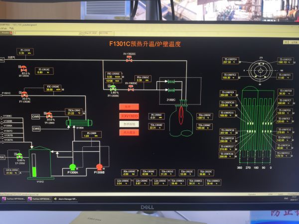 圖2 5月7日，3號氣化爐升溫實時畫面。.jpg